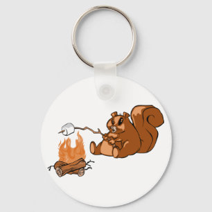 Campsite Beaver Keychain