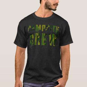 CAMPSITE CREW Camo Summer Staff Counselor Teacher T-Shirt
