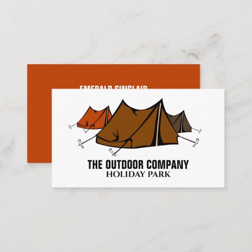 Campsite Holiday Park Owner Manager Business Card