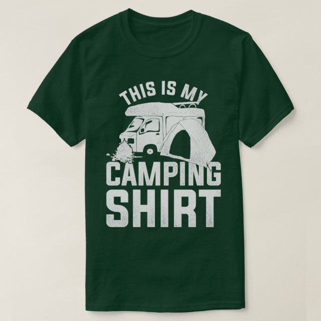 Campsite Nature Camp Funny Camper Outdoor Camping1 T-Shirt (Design Front)