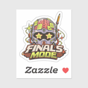 Campus Finals Mode Cyber Study Helmet Sticker