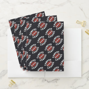 Campus League Football Pocket Folder