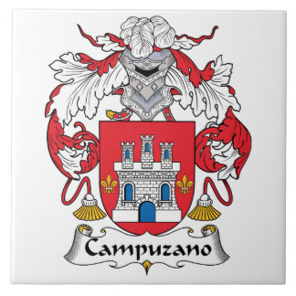 Campuzano Family Crest Ceramic Tile