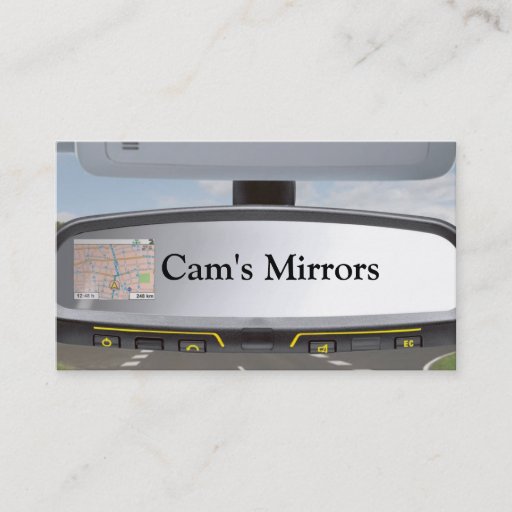 Customizable Cam's Mirrors Business card