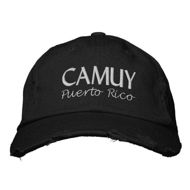 Camuy Puerto Rico Embroidered Baseball Cap (Front)