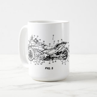 Can Am Spyder Blueprint Mug