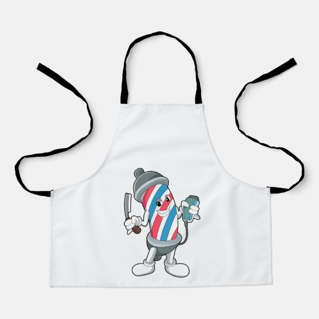 Can as Hairdresser with Razor Apron (Front)