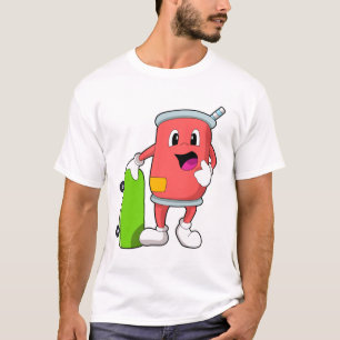 Can as Skater with Skateboard T-Shirt