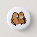 Can badge (friend / Little Buddies) Button<br><div class="desc">A pair of well-to-do orangutans. I'm always with you.
I tried to make the little babies a little badge.</div>