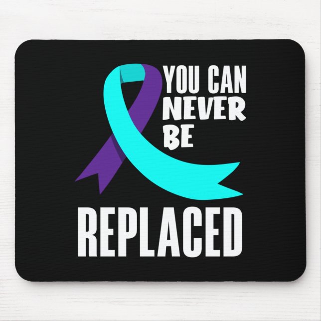 Can Be Replaced Prevention Awareness Performance Mouse Pad (Front)