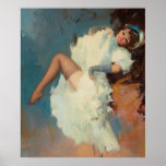 Can Can Girl Pin Up Art Poster at Zazzle