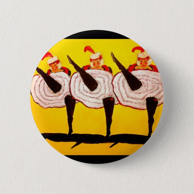 Can Can Pinback Button (Front)