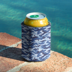 Can Cooler-Blue Camo  Can Cooler