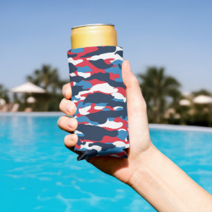 Can Cooler-Camo Print Seltzer Can Cooler