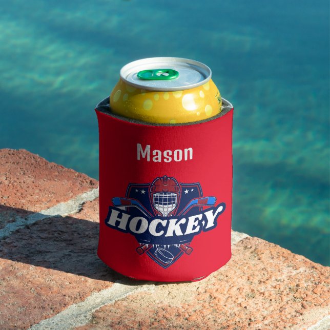 Can Cooler Hockey Gear - Personalized -Add Name # (In Situ Pool)