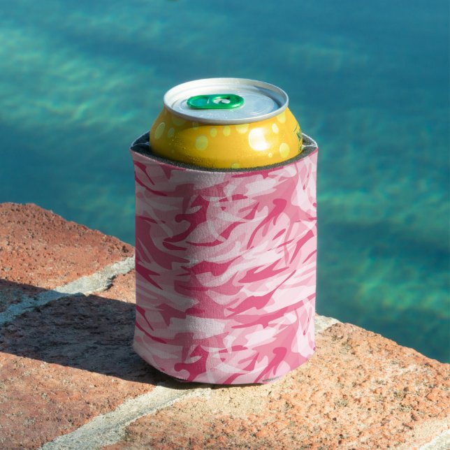 Can Cooler-Pink Camo  Cooler (In Situ Pool)