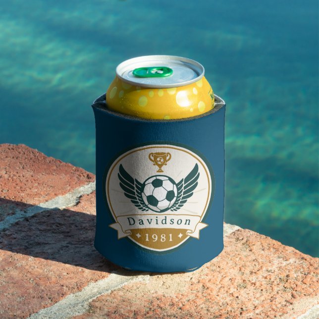Can Cooler - Soccer - Personalized - Add Name (In Situ Pool)