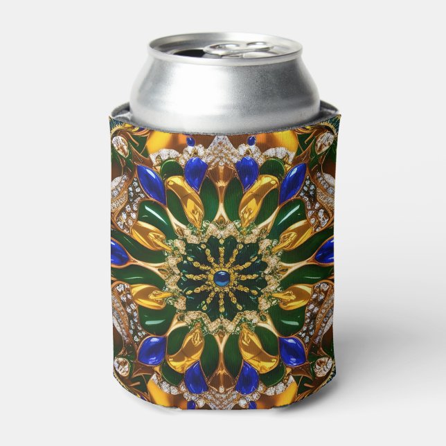 Can Cooler with Brazil Colors design (Can Front)