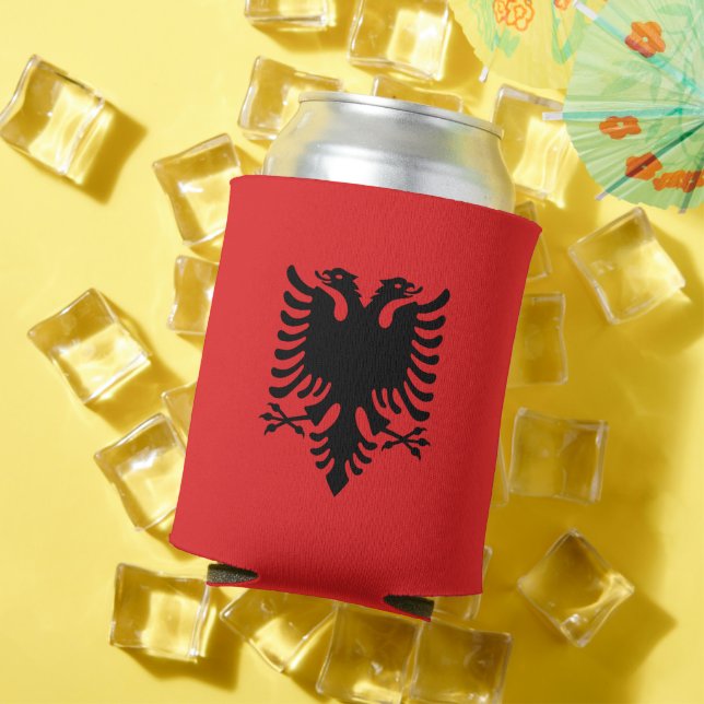 Can Cooler with flag of Albania (In Situ Summer)