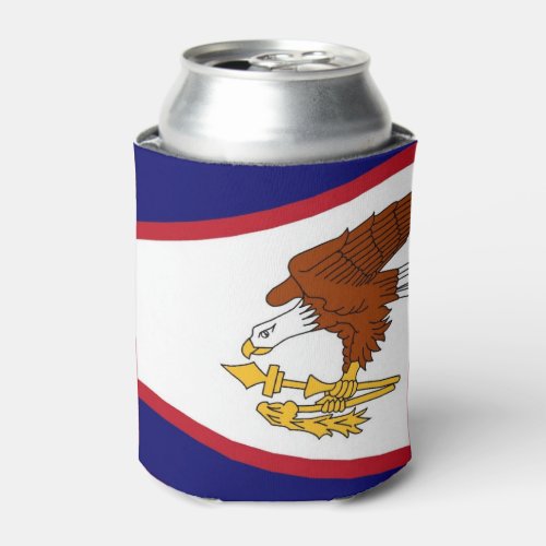 Can Cooler with flag of American Samoa USA