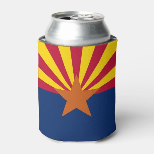 Can Cooler with flag of Arizona State USA