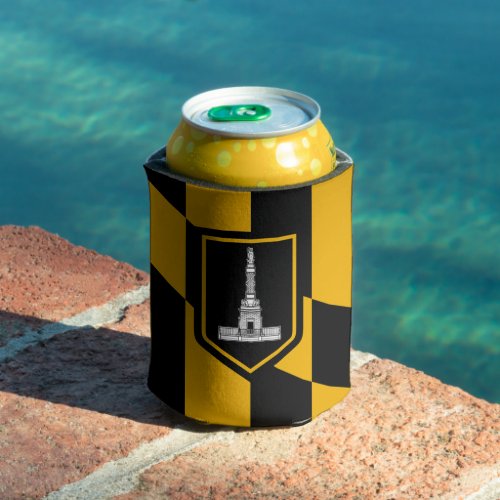 Can Cooler with flag of Baltimore City USA