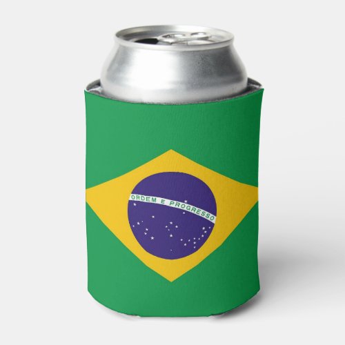 Can Cooler with flag of Brazil