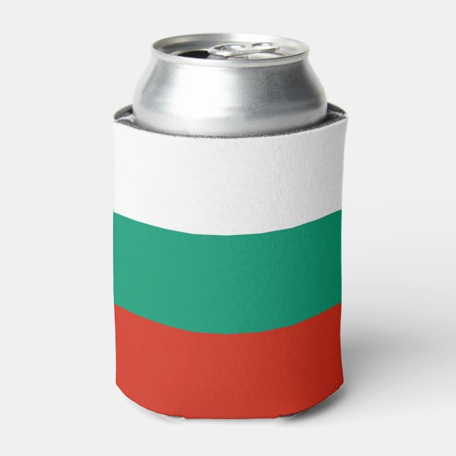 Can Cooler with flag of Bulgaria (Can Front)
