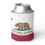 Can Cooler with flag of California State, USA.