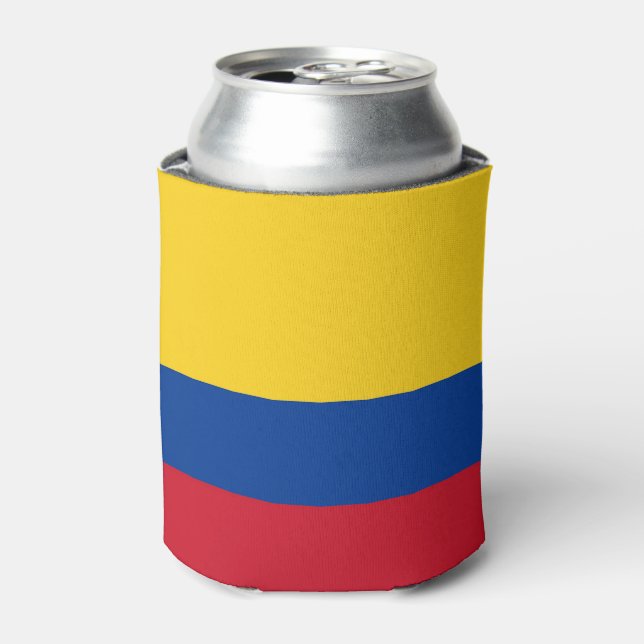 Can Cooler with flag of Colombia (Can Front)