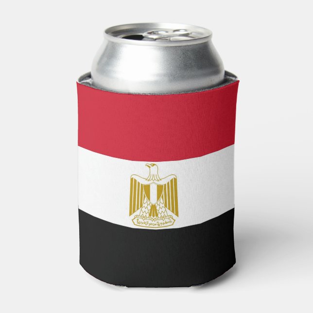 Can Cooler with flag of Egypt (Can Front)