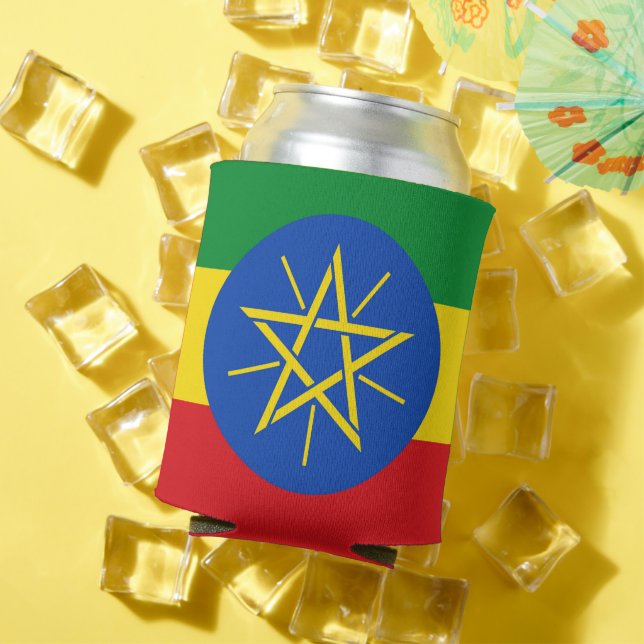 Can Cooler with flag of Ethiopia (In Situ Summer)