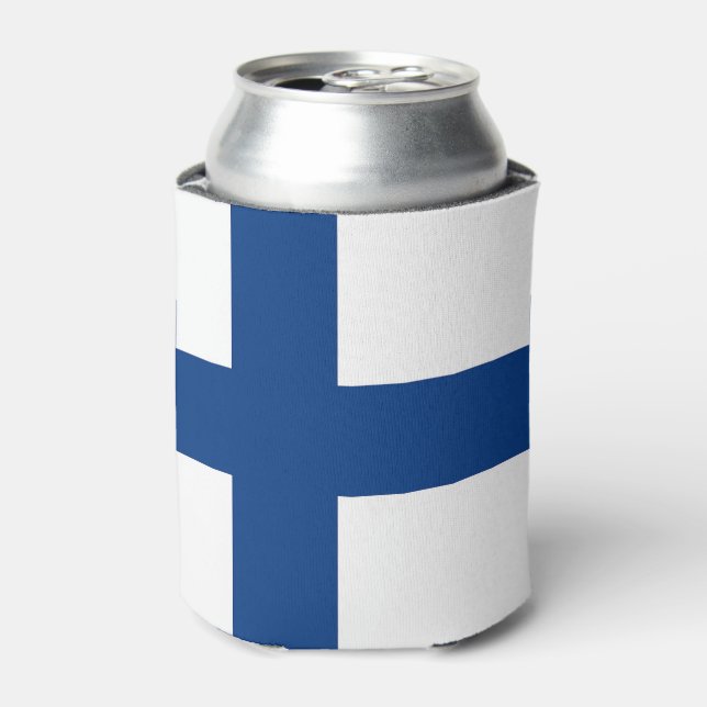Can Cooler with flag of Finland (Can Front)