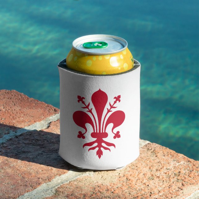 Can Cooler with flag of Florence, Tuscany (In Situ Pool)