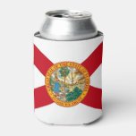 Can Cooler With Flag Of Florida State, Usa. at Zazzle