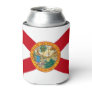 Can Cooler with flag of Florida State, USA.