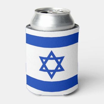 Can Cooler With Flag Of Israel by AllFlags at Zazzle