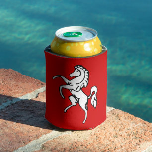 Can Cooler with flag of Kent County, England