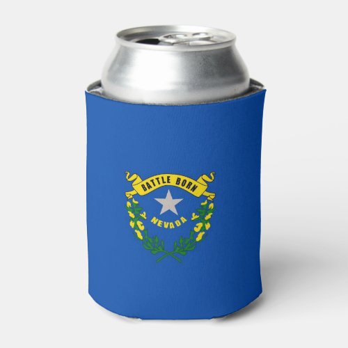 Can Cooler with flag of Nevada State USA