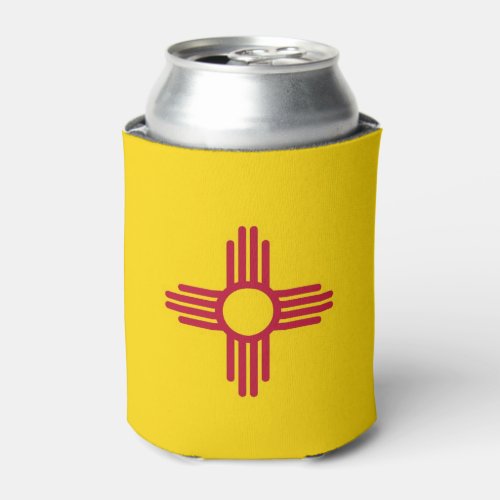 Can Cooler with flag of New Mexico State USA