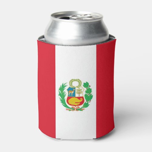 Can Cooler with flag of Peru
