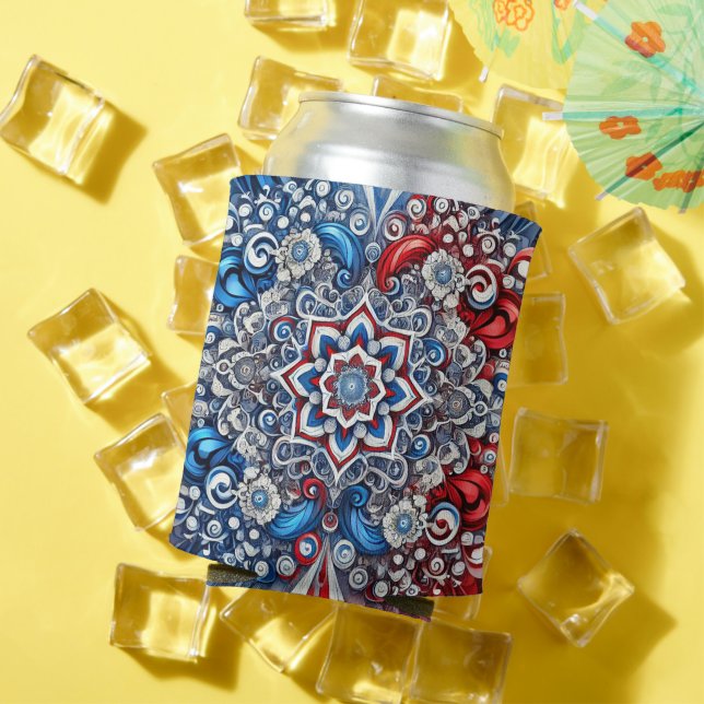Can Cooler with French Colors design (In Situ Summer)