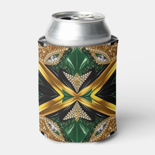 Can Cooler with Jamaican Colors design (Can Front)
