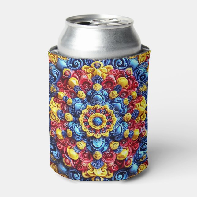Can Cooler with Romanian Colors design (Can Front)