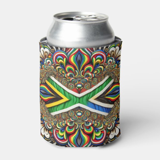 Can Cooler with South African Colors design (Can Front)