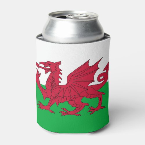 Can Cooler with Wales flag United Kingdom