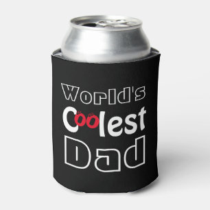 Can Coolers/Black/World's Coolest DAD Cooler