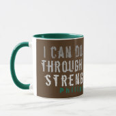 Can Do All Things Scripture Mug Brown (Left)