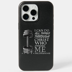 Can Do All Things Weightlifter Gym Christian Bible iPhone 15 Pro Max Case