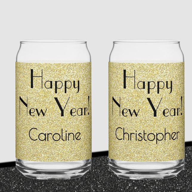 Can Glass Gold || Retro Name Happy New Year  (Creator Uploaded)